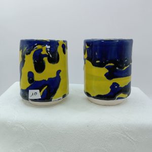 Tasses Empilables Jaune et Bleu Nuit (Lot de 2)