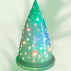 Photophore Sapin de Noël Leds Multicolores