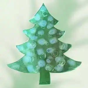 Plat sapin vert à effet