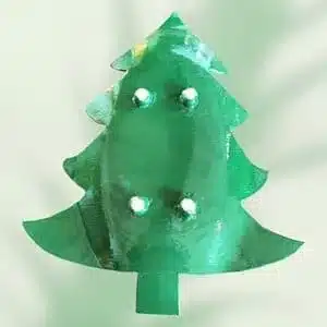 Plat sapin vert à effet