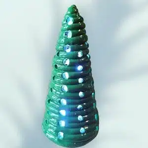Photophore Sapin de Noël Vert colombins et LED
