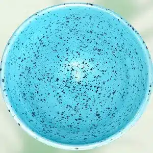 Bol Turquoise effet tacheté