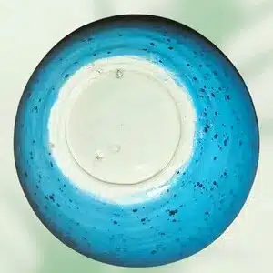 Bol Turquoise effet tacheté